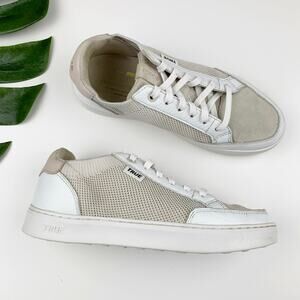 True Linkswear FS-02 Golf Shoes White Mixed Media Sneakers Spikeless Women's 7